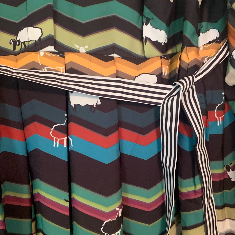 Eloquii Multicolor Chevron Sheep Dress - Picture 12 of 12